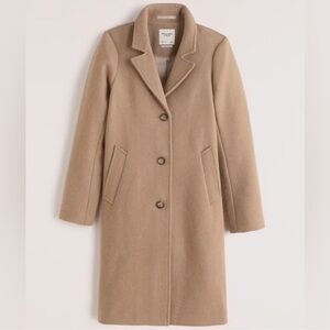 Abercrombie & Fitch Camel Wool Coat Size Small